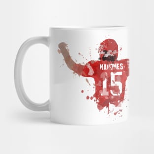 Patrick Mahomes Splatter Brush Art Mug